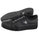 Sneakersy Calvin Klein Vulc Flatf Laceup Lth Fur Triple Black HW0HW03235 0GJ