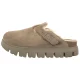 Klapki Papillio Boston Pap Chunky Shearling Taupe Suede Leather 1033028 - małe zdjęcie