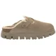 Klapki Papillio Boston Pap Chunky Shearling Taupe Suede Leather 1033028 - małe zdjęcie