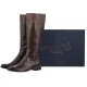 Oficerki Caprice Brązowe 9-25511-41 329 Dk Brown Comb - małe zdjęcie