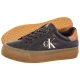 Sneakersy Calvin Klein Vulc Flatform Laceup Low Lth Fudge/Marshmallow HW0HW03159 0JW - małe zdjęcie