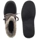 Botki EMU Australia Thorsby Wave Black W13402 - małe zdjęcie