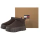 Śniegowce Tommy Hilfiger Tjw Suede Platform Boots WL Deep Brown EN0EN03158 GT3 - małe zdjęcie