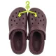 Klapki Crocs Classic Lined Clog Heritage Red 203591-7CU - małe zdjęcie