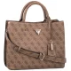 Torebka Guess Meridian II Girlfriend Satchel HWSG69 74060 Latte Logo - małe zdjęcie