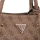 Torebka Guess Meridian II Girlfriend Satchel HWSG69 74060 Latte Logo - małe zdjęcie