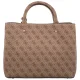 Torebka Guess Meridian II Girlfriend Satchel HWSG69 74060 Latte Logo - małe zdjęcie