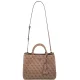 Torebka Guess Meridian II Girlfriend Satchel HWSG69 74060 Latte Logo - małe zdjęcie