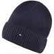 Zestaw prezentowy czapka i szal Tommy Hilfiger TH Flag Beanie And Scarf AM0AM14584 DW6 - małe zdjęcie