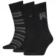 Skarpetki 3 pary Tommy Hilfiger TH Men Sock 3P Giftbox Monogram Black 701241159 002