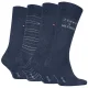 Skarpetki 4 pary Tommy Hilfiger TH Men Sock 4P Giftbox Tommy Stripes Jeans 701241158 003 - małe zdjęcie