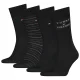 Skarpetki 4 pary Tommy Hilfiger TH Men Sock 4P Giftbox Tommy Stripes Black 701241158 002