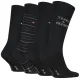 Skarpetki 4 pary Tommy Hilfiger TH Men Sock 4P Giftbox Tommy Stripes Black 701241158 002 - małe zdjęcie