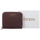 Portfel Guess Laurel II Slg Small Zip Around SWZG74 59137 Burgundy - małe zdjęcie