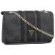 Torebka Listonoszka Guess Noelle II Cnvrtble Xbody Flap HWSS96 72210 Coal Logo - małe zdjęcie