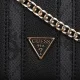 Torebka Listonoszka Guess Noelle II Cnvrtble Xbody Flap HWSS96 72210 Coal Logo - małe zdjęcie