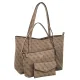 Torebka Guess Brenton Top Zip Tote HWLG96 48240 Latte Logo - małe zdjęcie