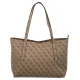 Torebka Guess Brenton Top Zip Tote HWLG96 48240 Latte Logo - małe zdjęcie