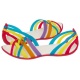 Sandały Crocs Huarache Flat Women Multi / Geranium 14121 - małe zdjęcie