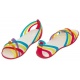 Sandały Crocs Huarache Flat Women Multi / Geranium 14121 - małe zdjęcie