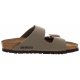 Klapki Birkenstock Arizona BF Nubuk Stone 151213 - małe zdjęcie