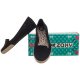 Baleriny Zaxy City Flock Sap Fem Czarne U285083 - małe zdjęcie