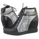 Sneakersy Carinii Czarne/Srebrne B3028 - małe zdjęcie