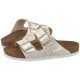 Klapki Birkenstock Arizona Shiny Snake Cream 057623 - małe zdjęcie