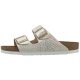 Klapki Birkenstock Arizona Shiny Snake Cream 057623 - małe zdjęcie