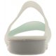 Sandały Crocs Colorblock Flat W Sea Foam/White 200032-476 - małe zdjęcie