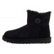 Buty UGG W Mini Bailey Button II 1016422 W/BLK - małe zdjęcie