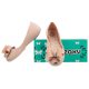 Baleriny Zaxy Link Ballerina Fem Beige 82038/90059 - małe zdjęcie